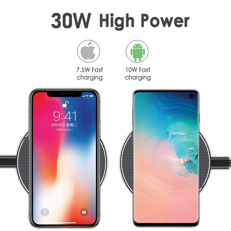 Carregador de celular sem fio - IPHONE 8 plus ao 13. Samsung Note 8 e 9, S10 Plus